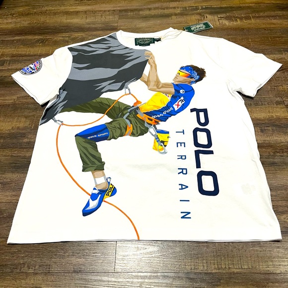 Polo Ralph Lauren Other - Polo Country Ralph Lauren T-Shirt Terrain Expedition Mountain Climb Rare Medium